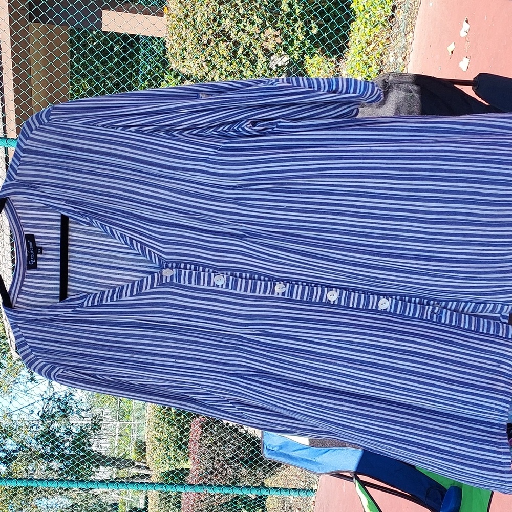 CZ Striped top 2X